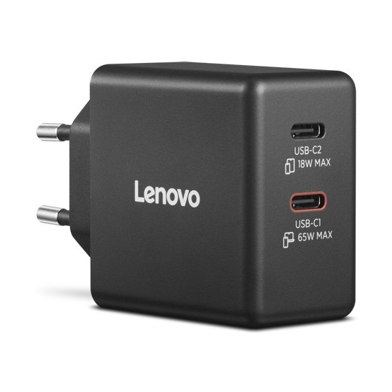 Alimentator Lenovo Dual USB-C 65W GaN Charger 40AW065BEU