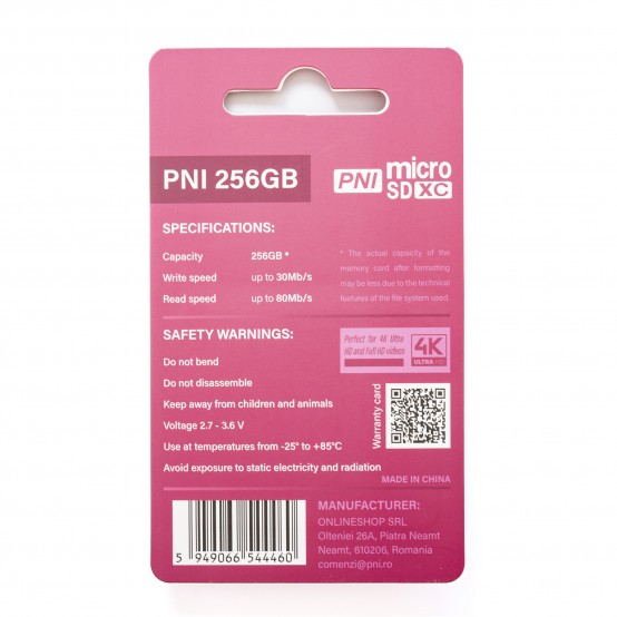 Card memorie PNI  PNI-MSD256GB