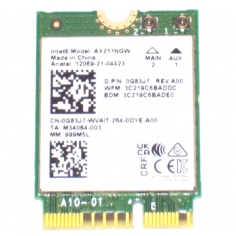 Placa de retea Dell Intel Wi-Fi 6e AX211, 2x2, 802.11ax, Bluetooth Wireless Card G83J7