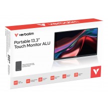 Monitor Verbatim Portable Touchscreen Monitor 13.3" WUXGA with Wireless Power Supply incl. Power Bank 5000mAh 32087