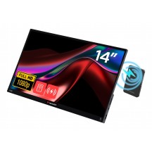 Monitor Verbatim Portable Touchscreen Monitor 14" FHD with Wireless Power Supply incl. Power Bank 5000mAh 32088
