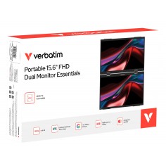 Monitor Verbatim Dual Portable Monitor Essentials 15.6" FHD 32403 2