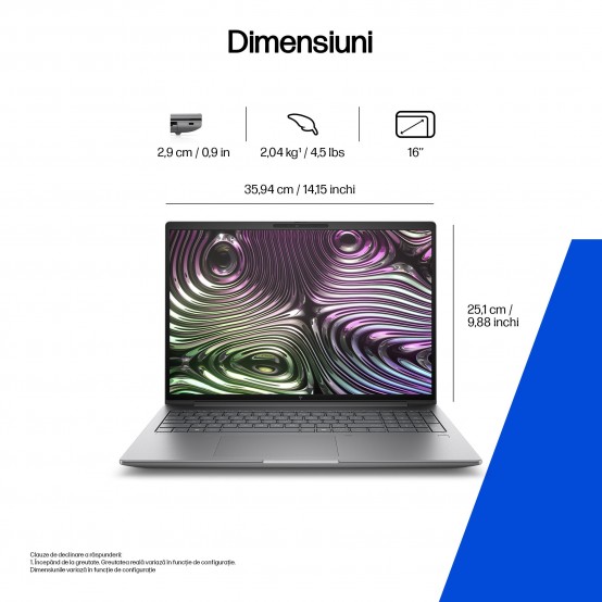Laptop HP ZBook Fury G1i Mobile Workstation B72WTET