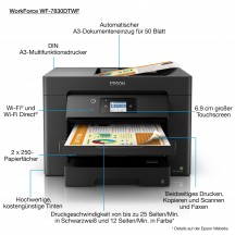 Imprimanta Epson WorkForce WF-7830DTWF C11CH68403