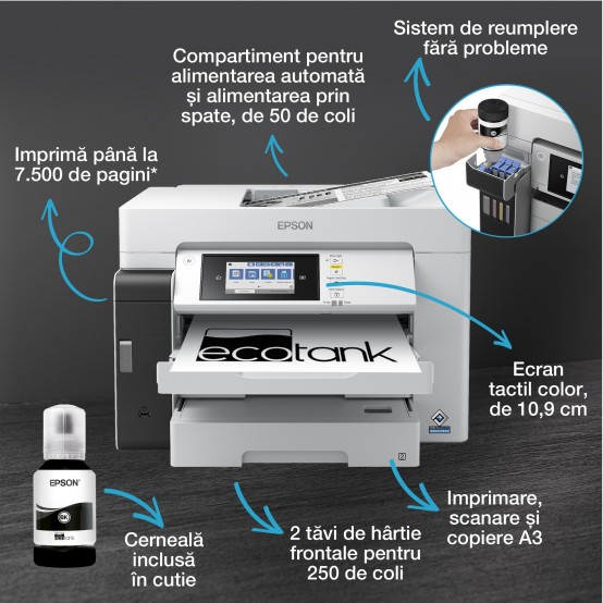 Imprimanta Epson EcoTank Pro M15180 C11CJ41406