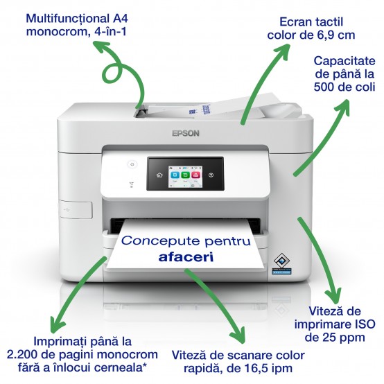 Imprimanta Epson WorkForce Pro WF-M4619DWF C11CK74401