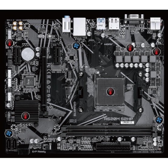Placa de baza GigaByte  A520M S2HP