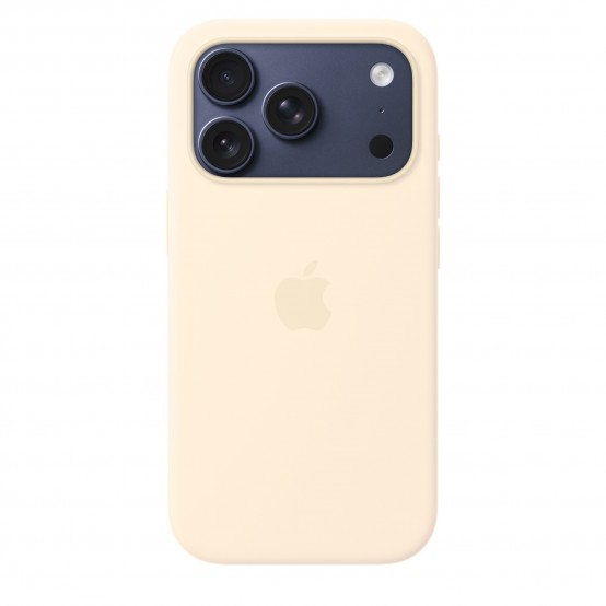 Husa Apple iPhone 17 Pro Silicone Case with MagSafe - Vanilla MHVX4ZM/A