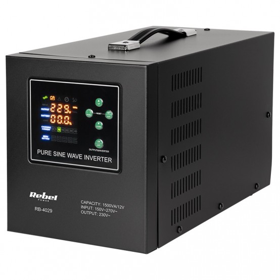 UPS Rebel Centrale termice sinus pur 1500VA 1050W 12V LIFEPO4 RB-4029