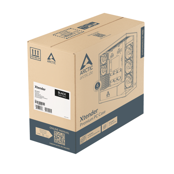 Carcasa Arctic VG Black (Clear Glass) ACPCC00024A