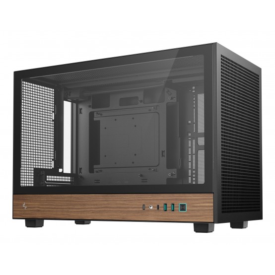 Carcasa DeepCool CH260 WOOD Black R-CH260-BKNWM0-G-1