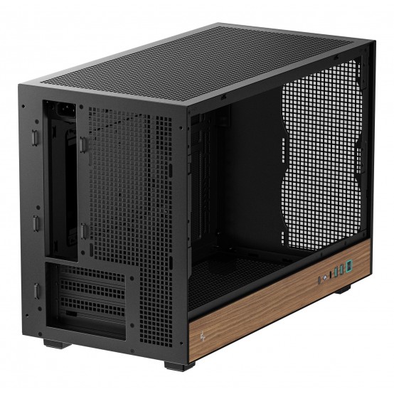 Carcasa DeepCool CH260 WOOD Black R-CH260-BKNWM0-G-1