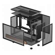 Carcasa DeepCool CH260 WOOD Black R-CH260-BKNWM0-G-1
