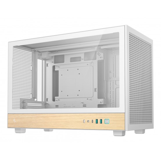 Carcasa DeepCool CH260 WOOD White R-CH260-WHNWM0-G-1