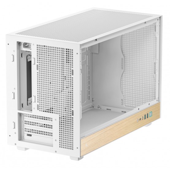 Carcasa DeepCool CH260 WOOD White R-CH260-WHNWM0-G-1