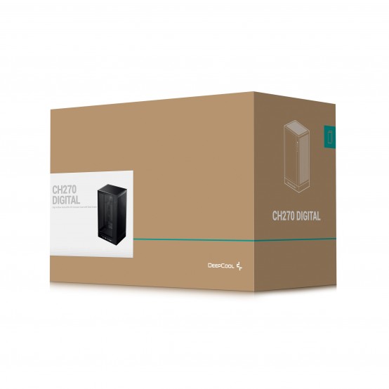 Carcasa DeepCool CH270 DIGITAL Black R-CH270-BKNDM0-G-1
