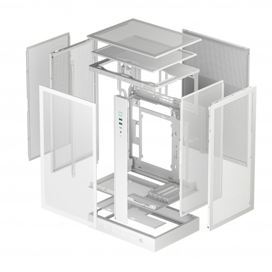 Carcasa DeepCool CH270 DIGITAL White R-CH270-WHNDM0-G-1