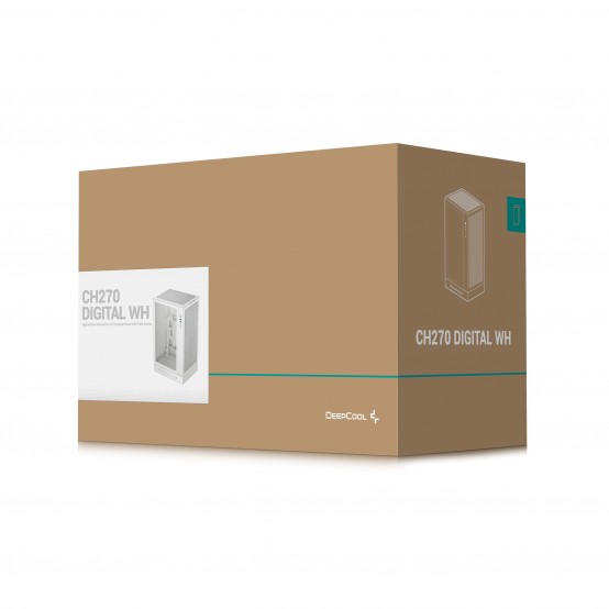 Carcasa DeepCool CH270 DIGITAL White R-CH270-WHNDM0-G-1