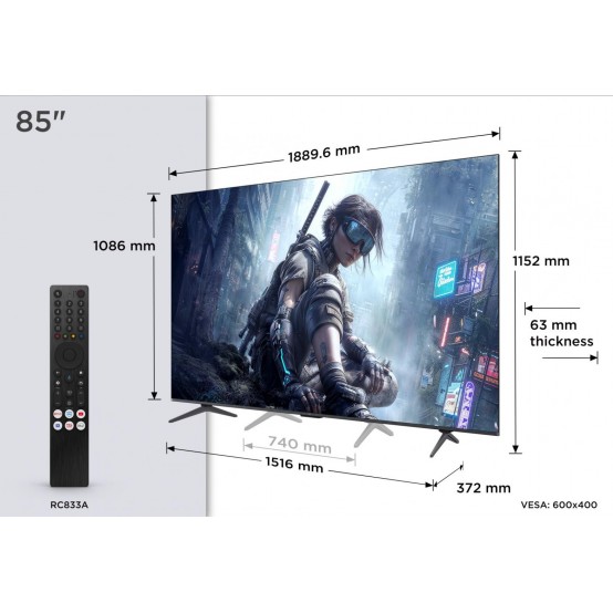 Televizor TCL 85T8D