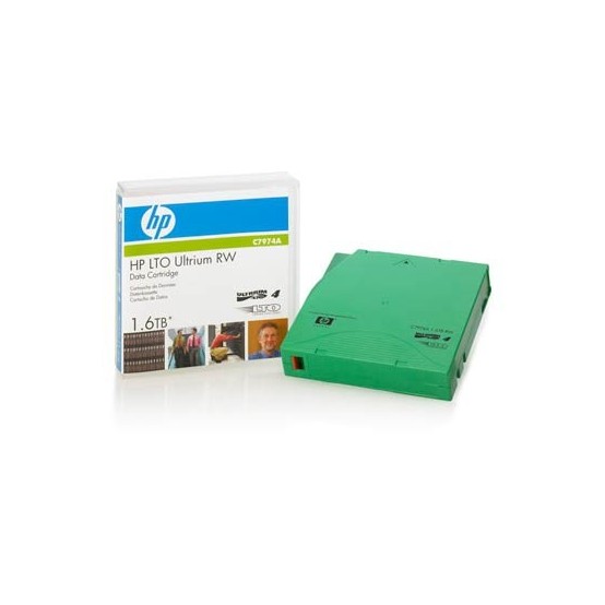 Tape Media HP LTO‑4 Ultrium 1.6TB RW Data Cartridge C7974A
