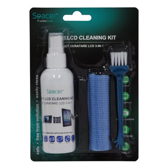 Consumabil de curatat Spacer KIT curatare LCD 3-in-1 SP-CL-01