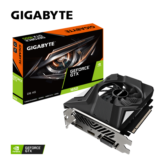 Placa video GigaByte GeForce GTX 1650 D6 4G (rev. 2.0) GV-N1656D6-4GD_(V2.0)