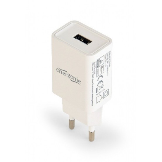Alimentator Gembird Universal USB charger, 2.1 A, white EG-UC2A-03-W