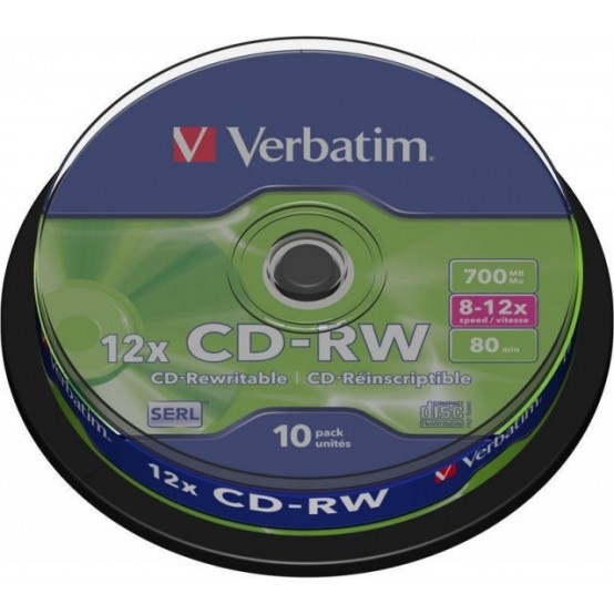 CD Verbatim CD-RW 700 MB 12x 43480