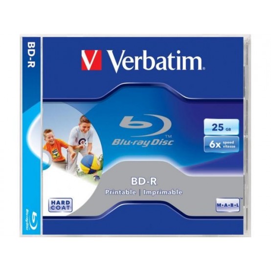 Disc Blu-ray Verbatim BD-R 25 GB 6x Inkjet Printable 43713