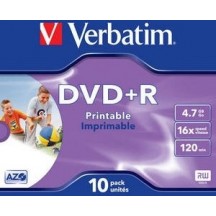 DVD Verbatim DVD+R 4.7 GB 16x Inkjet Printable 43508