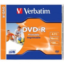 DVD Verbatim DVD-R 4.7 GB 16x Inkjet Printable 43521