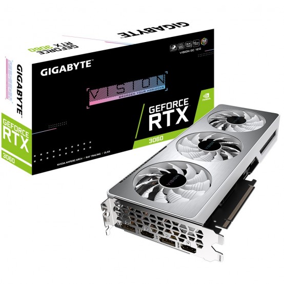 Placa video GigaByte GeForce RTX 3060 VISION OC 12G GV-N3060VISION OC-12GD