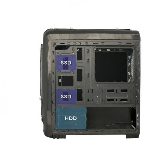 Carcasa Segotep Polar Light V2 POLARLGH-BK-NF-V2