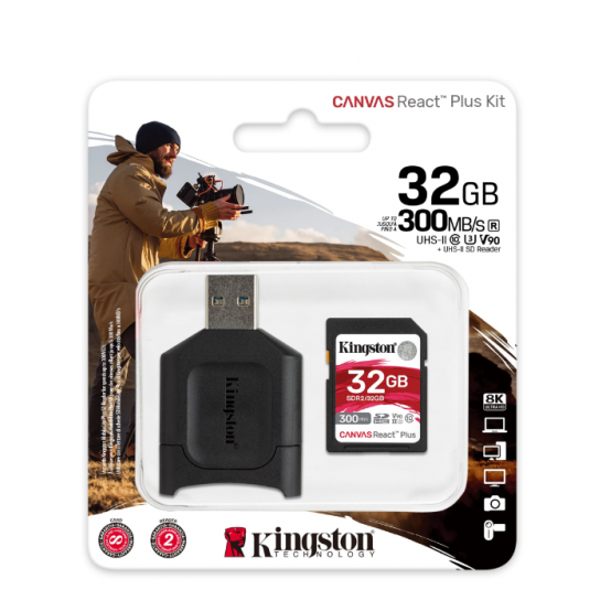 Card memorie Kingston Canvas React Plus MLPR2/32GB