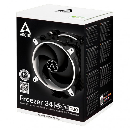 Cooler Arctic Freezer 34 eSports DUO - White