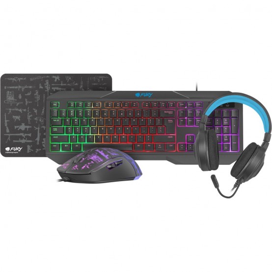 Tastatura Fury Gaming Combo Set 4-in-1 Thunderstreak 3.0