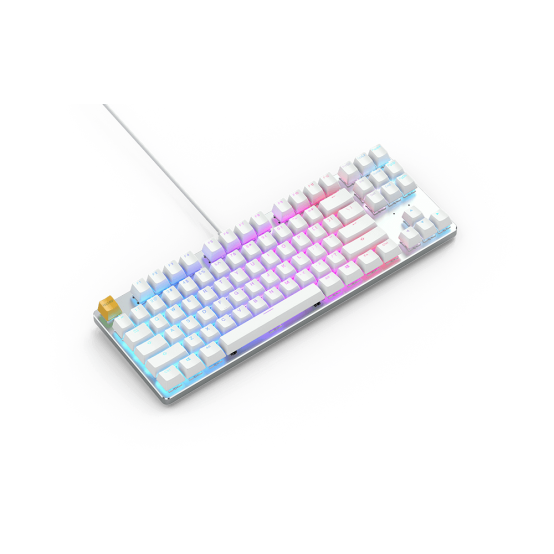 Tastatura Glorious PC Gaming Race TKL White Ice Edition GLO-GMMK-TKL-BRN-W