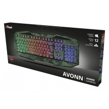 Tastatura Trust GXT 830-RW-C Avonn TR-23136