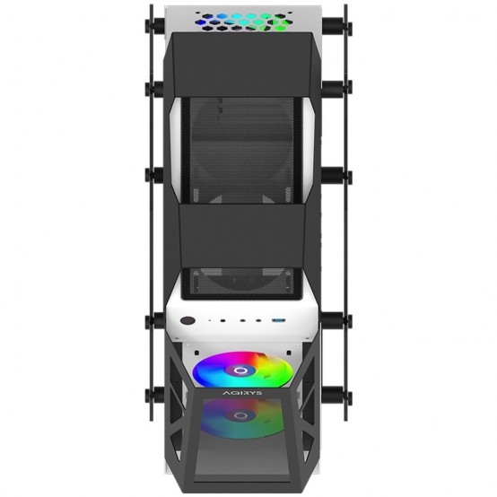 Carcasa Aqirys Saiph white-black
