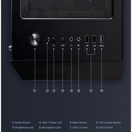 Carcasa Zalman R2-BK