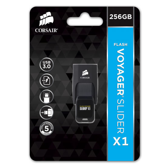 Memorie flash USB Corsair Voyager Slider X1 CMFSL3X1-256GB