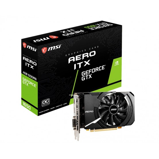 Placa video MSI GeForce GTX 1650 D6 AERO ITX OC