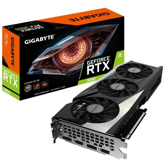 Placa video GigaByte GeForce RTX 3050 GAMING OC 8G GV-N3050GAMING OC-8G