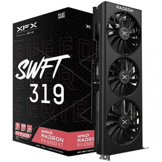 Placa video XFX Speedster SWFT 319 AMD Radeon RX 6900 XT CORE RX-69XTAQFD9