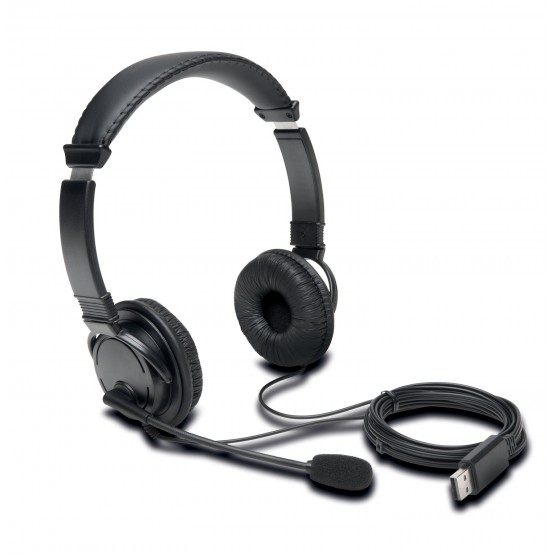 Casca Kensington USB Hi-Fi Headphones with Mic K97601WW