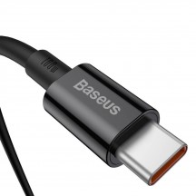 Cablu Baseus Superior, Fast Charging Data Cable pt. smartphone, USB Type-C la USB Type-C 100W, 1m, negru CATYS-B01