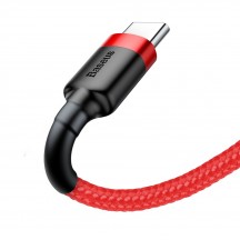 Cablu Baseus Cafule Data Cable - USB to Type-C, 3A, 0.5m - Red CATKLF-A09